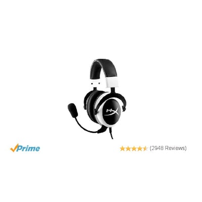 Amazon.com: HyperX Cloud Gaming Headset - White (KHX-H3CLW): Computers & Accesso