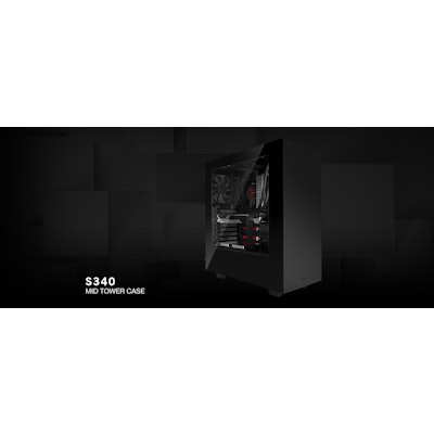 S340 Black PC Gaming Case - S340 Computer Gaming Case - NZXT