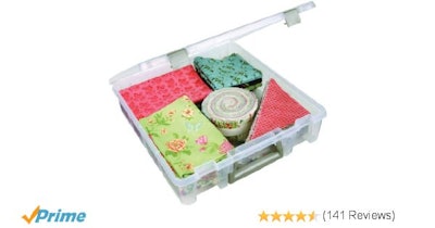 Amazon.com: ArtBin Super Satchel 1-Compartment Box- Clear Art Craft Storage Box,