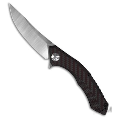 Zero Tolerance Sinkevich 0462 Flipper Knife Carbon Fiber (3.7" Satin) ZT - Blade