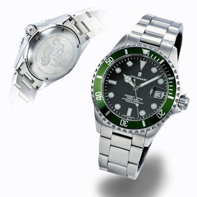 OCEAN One 39 green - Diver Watches  - Steinhartwatches