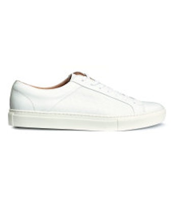 Leather Sneakers | White | Men | H&M US