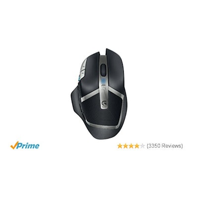 G602 Lag-Free Wireless Gaming Mouse – 11 Programmable Buttons, Up to