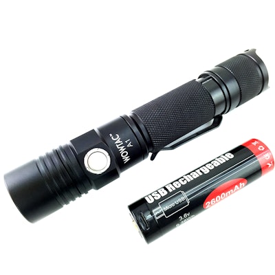 Wowtac A1 550 lm $19.99 with 18650 battery included