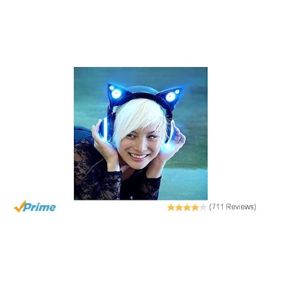 Amazon.com: Wired Cat Ear Headphones: Home Audio & Theater