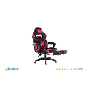 Amazon.com: Merax High-Back Racing Home Office Chair, Ergonomic Gaming Chair wit