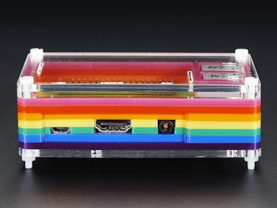Rainbow Pibow - Enclosure for Raspberry Pi 2 and Model B+ ID: 2084 - $17.95 : Ad