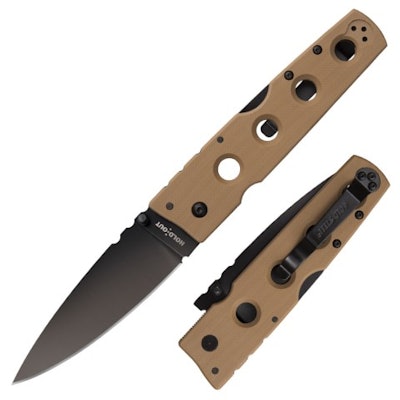 Hold Out 2 Plain Edge Coyote Tan by Cold Steel