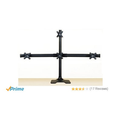EZM Pyramid Deluxe Quad Monitor Stand (up to 28" )