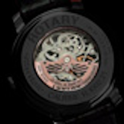 Rotary Jura Mens Automatic Swiss Watch-Black Strap - GS90513/10 | Rotary Watc