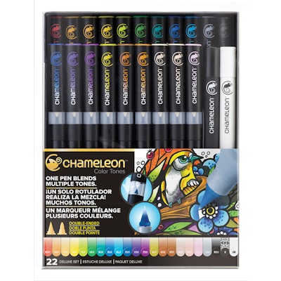 Chameleon Color Tones - 22 pen Deluxe Set  - Chameleon Art Products