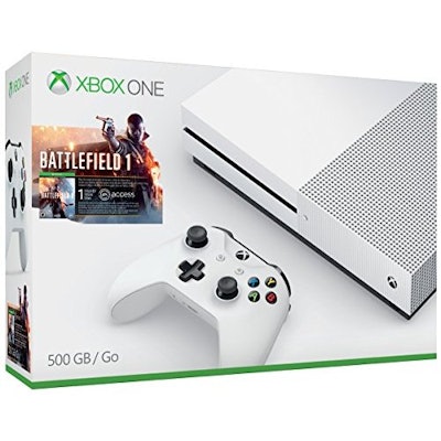 Xbox One S 500GB Console with Battlefield 1 Bundle