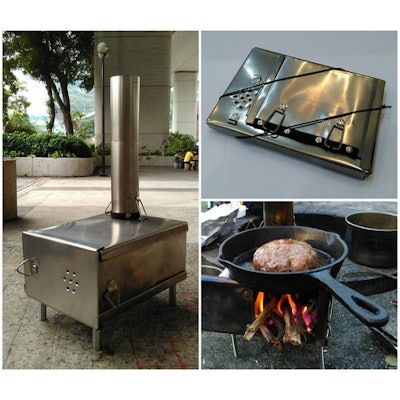 Wood stove -- fire box | outdoorcookingstore