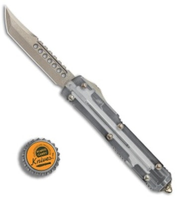 Microtech Ultratech Hellhound Tanto OTF Auto Knife Clear Top CC (Bronze SW)  - B