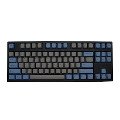 Leopold FC750R PBT Gray & Blue Doubleshot Mechanical Keyboard (Brown Cherry MX)