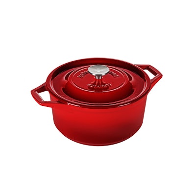 Cast Iron Round Casserole (5 Qt.) Rubis Rouge | Swiss Diamond | Premium Cookware