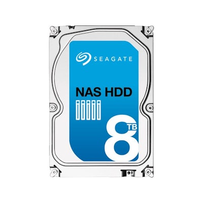 Seagate NAS HDD ST8000VN0002 8TB 256MB Cache SATA 6.0Gb/s 3.5" Internal Hard Dri