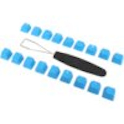 Rosewill RBKC18 SB - 18 Rubber Keycaps with Key Puller for Cherry MX Switches - 