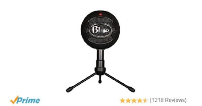 Amazon.com: Blue Microphones Snowball Black iCE Condenser Microphone: Musical In