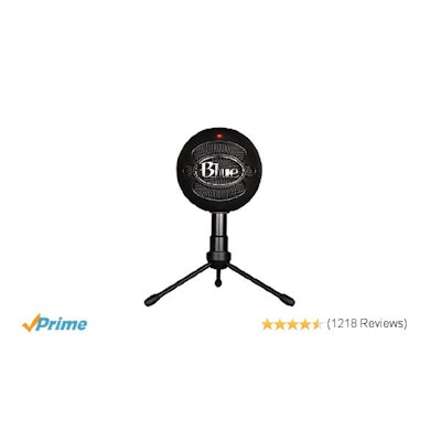 Amazon.com: Blue Microphones Snowball Black iCE Condenser Microphone: Musical In