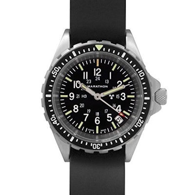 MARATHON WW194027 Swiss Made Military Diver's Medium Watch with Tritium: MARATHO