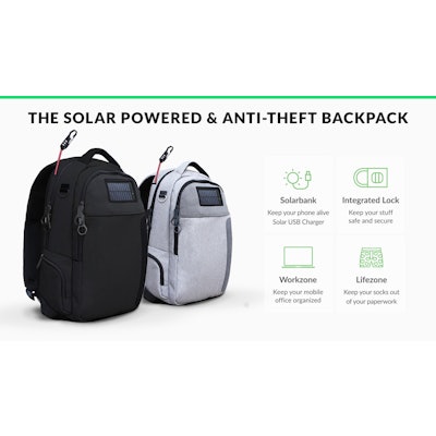 
Lifepack: Solar Powered & Anti-Theft Backpack by Solgaard Design — 
Kickstarter