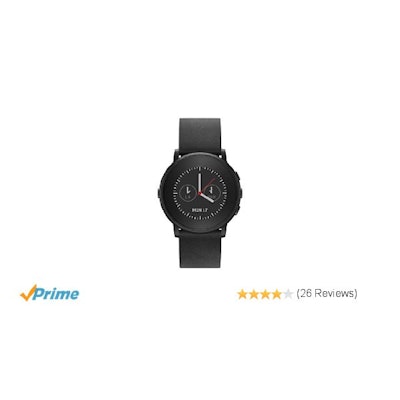 Amazon.com: Pebble Time Round 20mm Smartwatch for Apple/Android Devices - Black/