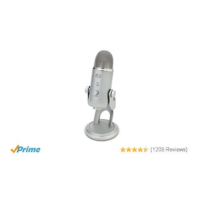 Blue Yeti USB Microphone - Silver: Blue Microphones: Amazon.co.uk: Musical Instr