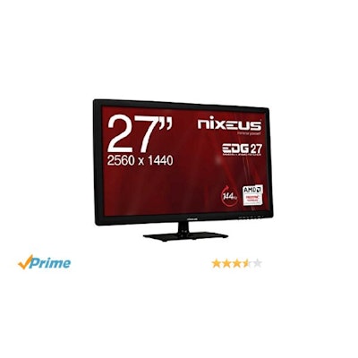 Amazon.com: Nixeus EDG 27″ IPS 2560 x 1440 AMD Free Sync Certified 144Hz Gaming 
