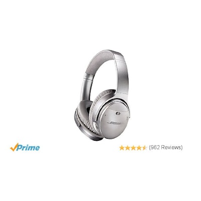 Amazon.com: Bose QuietComfort 35 Wireless Headphones, Silver: Home Audio & Theat