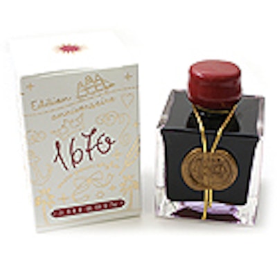 J. Herbin 1670 Anniversary Fountain Pen Ink - 50 ml Bottle - Rouge Hematite - Je