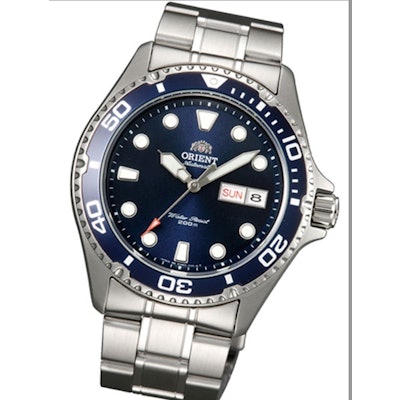 Orient Ray II Blue Dial Automatic Dive Watch with Stainless Steel Bracelet #AA02