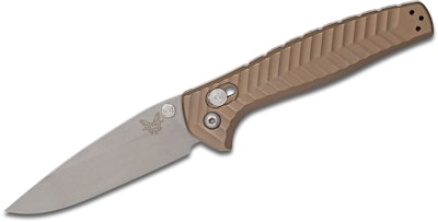 Benchmade 781 Anthem Folding Knife 3.5" Satin CPM-20CV Blade, Bronze Chevron Int