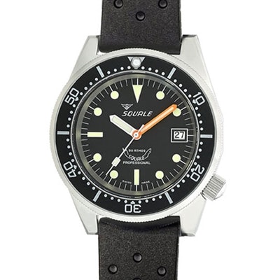 Squale 500 Meter Swiss Automatic Dive Watch with Matte Finish Case #1521-026-mat