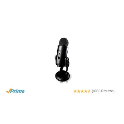 Amazon.com: Blue Yeti USB Microphone - Blackout Edition: Musical Instruments