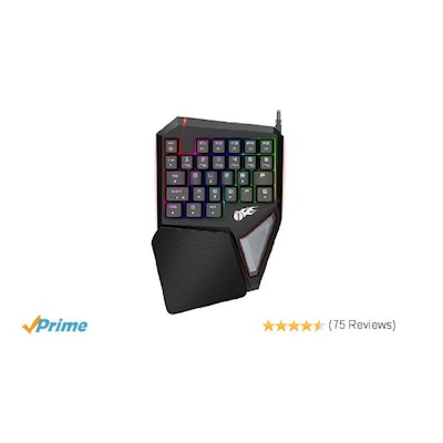 1byone Mechanical Gaming Keyboard, Professional Single-Handed Keypad