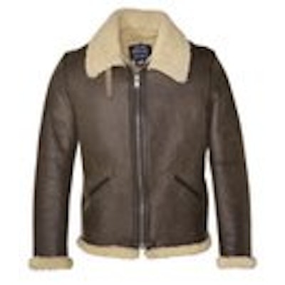 Men's Shearling Leather Jacket - Schott NYC