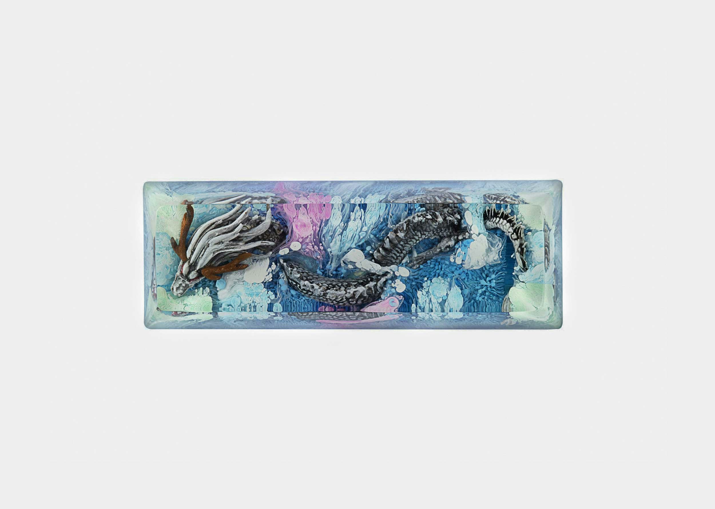 Dragons of Eden enter/backspace/shift artisan keycaps - Jelly Key