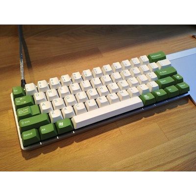 Cream Cheese and Green (US) keycap set