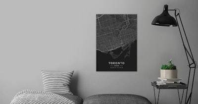 Toronto, Canada by DesignerMap Art