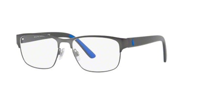 PH1171: Shop Polo Ralph Lauren Silver/Gunmetal/Grey  Geometric Eyeglasses at Len