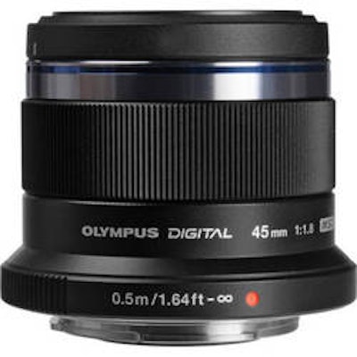 Olympus M.Zuiko Digital 45mm f/1.8 Lens (Black) V311030BU000 B&H