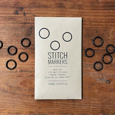 Black Stitch Markers | Fringe Supply Co.