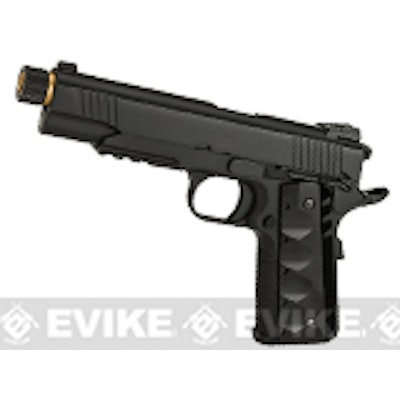 Evike Custom Class I "Angel of Death" Full Metal Airsoft Gas 1911 Pistol - Black