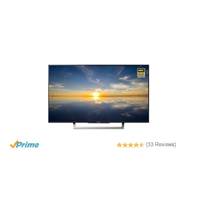 Amazon.com: Sony XBR49X800D 49" Class 4K HDR Ultra HD TV, Black (2016): Electron