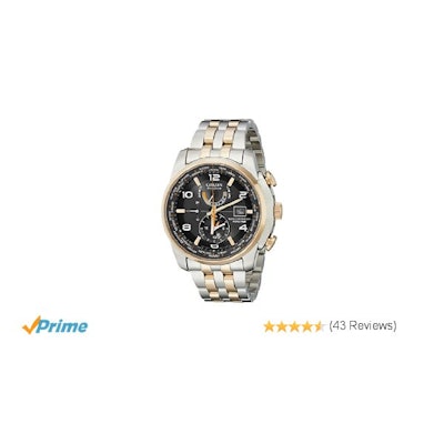 Amazon.com: Citizen Men's AT9016-56H "World Time A-T" Stainless Steel Two-Tone E