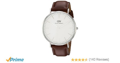 Amazon.com: Daniel Wellington Men's 0207DW St. Mawes Stainless Steel Watch with