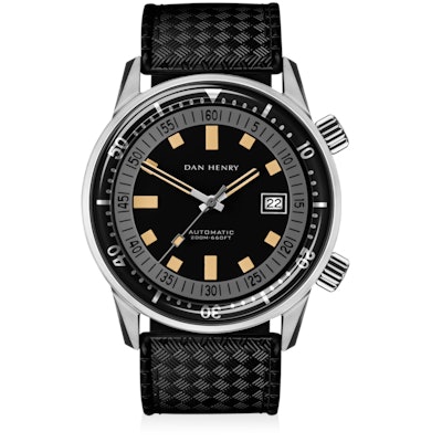 Grey 1970 Automatic Diver Compressor - DAN HENRY Vintage Watches – Dan Henry Wat