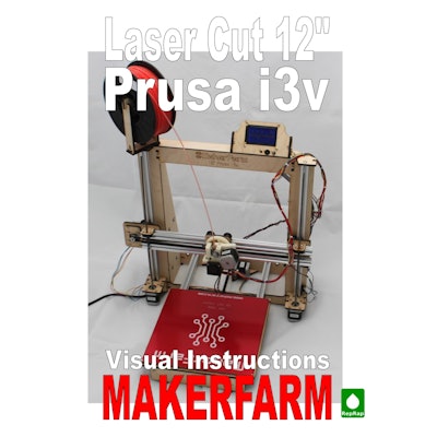 Prusa 12" i3v Kit (V-Slot Extrusion) - 3D Printer Kits