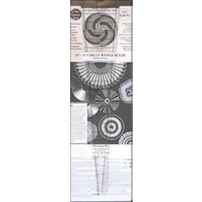 25" - 9 Degree Circle Wedge Ruler with instruction board and 20 patterns - Dohen